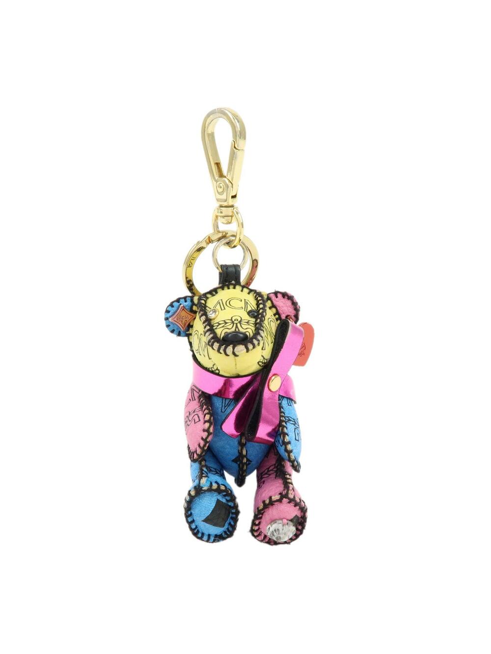 Mcm Visetos Bear Leather Bag Charm Key #365255M17B